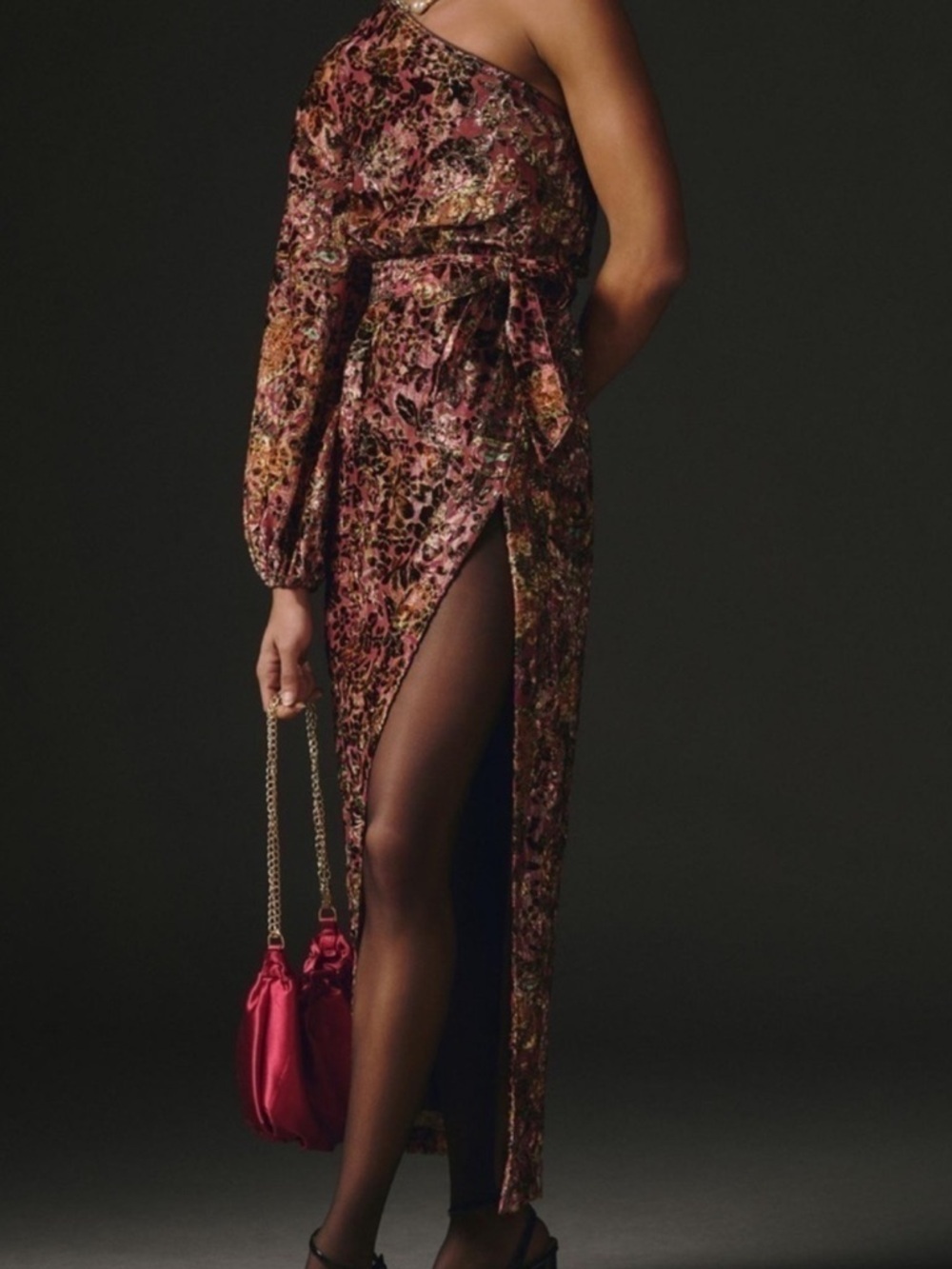 Hemant & Nandita Velvet Burnout Maxi Dress
